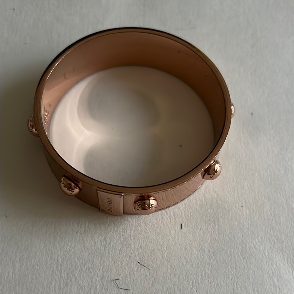 Coach Rose Gold Tone Bangle Bracelet